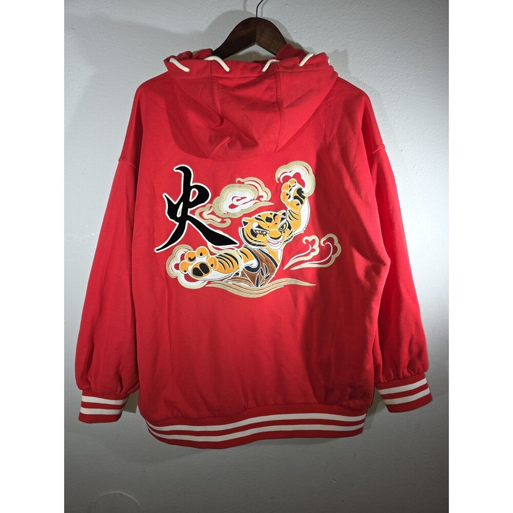 Kung Fu Panda Red Full ZIp Hoodie  Size Medium